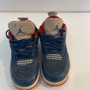 Nike Kids Blue and Red Sneakers